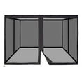 thumbnail image 2 of TOPCHANCES Gazebo Universal Replacement Mosquito Netting - Outdoor Gazebo Canopy 4-Panel Screen Walls with Zipper for 10' x 10' Gazebo (Mosquito Net Only), 2 of 10