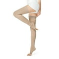 thumbnail image 1 of Thigh High Stocking Open Toe Socks Pressure Support Hose -Slide Silicone Dot High Elastic Stocking, 1 of 7