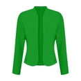 thumbnail image 6 of HTNBO Women's Casual Work Office Elegant Open Front Premium Nylon Blazer Jacket, 6 of 7