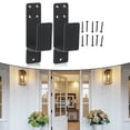 thumbnail image 2 of Door Barricade Brackets,2 Pack Drop Open Bar Holder for Home Security, 2 of 9