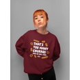 thumbnail image 2 of Too Many Churros? Funny Food Lover Quote Design Women's Sweatshirt, 2 of 4