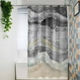 thumbnail image 4 of Shower Curtains for Bathroom-36"x78",Abstract Ocean Seaside Ombre Art Waterproof Bath Curtain Grommet Shower Curtain Set with Hooks,Coastal Beach Sea Wave Washable Bath Accessories, 4 of 7