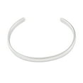 thumbnail image 2 of 304 Stainless Steel Open Cuff Plain Bangles Stainless Steel Color Inner Diameter: 2-5/8 inch(6.75cm) 6mm DIY, 2 of 3