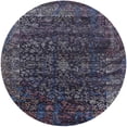 thumbnail image 1 of Ahgly Company Indoor Round Mid-Century Modern Charcoal Black Area Rugs, 6' Round, 1 of 1