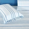 thumbnail image 5 of 1500 Premier Hotel Collection Extra Soft Microfiber Deep Pocket Sheet Set, California King, Traci Aqua, 5 of 5
