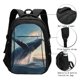 thumbnail image 3 of Disketp Dancing Whale Mochila de Viaje Estampada para Laptop con Puerto de Carga USB, Mochila Impermeable para Computadora – Regalo para Hombres y Mujeres, 3 of 7