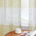 thumbnail image 5 of Gray Sheer Curtains Silver Tree Branch Semi Sheer Curtain Window Curtain Curtain Panels 63 Inch Length for Bedroom Living Room Set of 2 Curtain Panels, 52 X 63 Inch, Gray and White, 5 of 9
