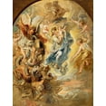 thumbnail image 2 of Rubens, Peter Paul 19x24 Gold Ornate Wood Framed with Double Matting Museum Art Print Titled - The Virgin as the Woman of the Apocalypse, 2 of 4