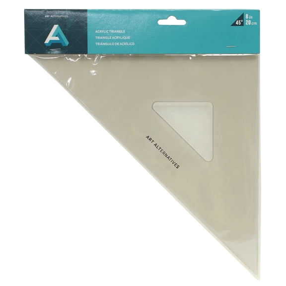 Blick Art Alternatives Plastic Triangle - 8", 45-90 Degree