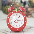 thumbnail image 4 of Strawberry Shape Loud Twin Bells Alarm Clock For Kids Seniors with Quiet Quartzs Night Light Bedroom Living Room Decors, 4 of 8