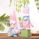 thumbnail image 3 of Conejo Gnomo de Pascua: 2 Piezas de Conejos de Peluche Suecos Hechos una Mano con Huevo de Pascua y Zanahoria, Adecuados Como DecoracióN de Pascua, 3 of 5