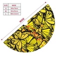 thumbnail image 3 of Picia Yellow Butterflies Print Christmas Tree Skirt , Christmas Tree Skirt Ornaments for Merry Christmas Holiday Party Decorations Indoor Outdoor-36", 3 of 7