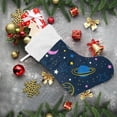 thumbnail image 6 of SKYSONIC Christmas Stocking Personalized Space Planet Large Candy Stocking Hanging Gift Xmas Stockings Decoration 1 PC for Family Holiday Party Ornaments Decor Fireplace, 6 of 7