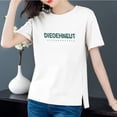 thumbnail image 1 of Tops Sexy pour Femmes Mode Femmes Casual Manches Courtes Tops Col Rond Imprimé Tops Chemisier, 1 of 3