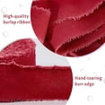 thumbnail image 4 of 10 Yards Burlap Frayed Ribbon Hessian Ribbon Jute Ribbon for Craft Making Dark Red 1-1/2 inch(37.5mm), 4 of 6
