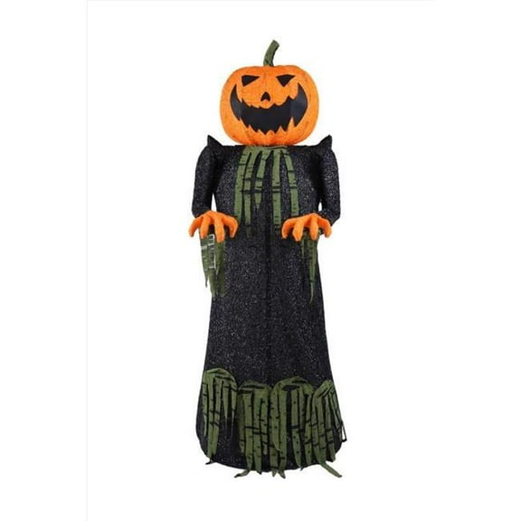 Celebrations 9096478 57 in. Prelit Pumpkin Head Character Yard Decor