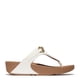 thumbnail image 2 of Sandalias FitFlop Lulu Chunky-Snaffle de piel con forma de cuña, color blanco, 2 of 5