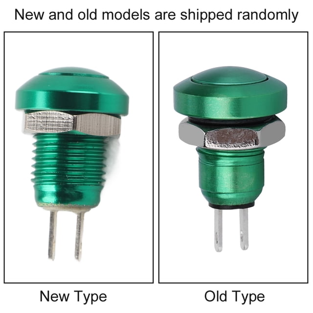 Push Button Switch, 1A 24V 8mm Mini Waterproof Car Momentary Push Button Power Switch Zinc Aluminium Alloy
