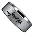 thumbnail image 4 of Tungsten Jesus Christ Ring, 4 of 7