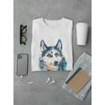 thumbnail image 3 of Watercolor Husky Portrait Tee Men's -Image by Shutterstock, 3 of 4