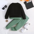 thumbnail image 4 of Sngxgn Baby Boy Clothes Print Tops + Pants Sweatsuit Outfits(Mint Green,6Y), 4 of 9