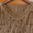 thumbnail image 6 of Kelon Dresses for Women Short Sleeve Shirts V Neck Boho Tops Business Casual Fashion Outfit Going Out Outfits Y2k Clothes, XL, 6 of 8