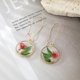 thumbnail image 3 of Round Dries Flower Earrings Dried Flower Drop Earrings Dried Flower Dangle Earring Alloy Material Party Jewelry for G, 3 of 4