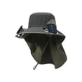 thumbnail image 3 of Solar Powered Fishing Hat with Fan Wide Brim 3 Speed Adjustable Cooling Sun Hat USB Solar Charging for Men Outdoor Hiking Gardening by PALIFEUR, 3 of 8