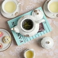 thumbnail image 4 of Tea Set 22-Piece Porcelain Ceramic Coffee Tea Gift Sets Cups Saucer Service for 6 Teapot Sugar Bowl Creamer Pitcher and Teaspoons Porcelain Tea Set for Mother's Day(WITHOUT Mug Hooks))), 4 of 5