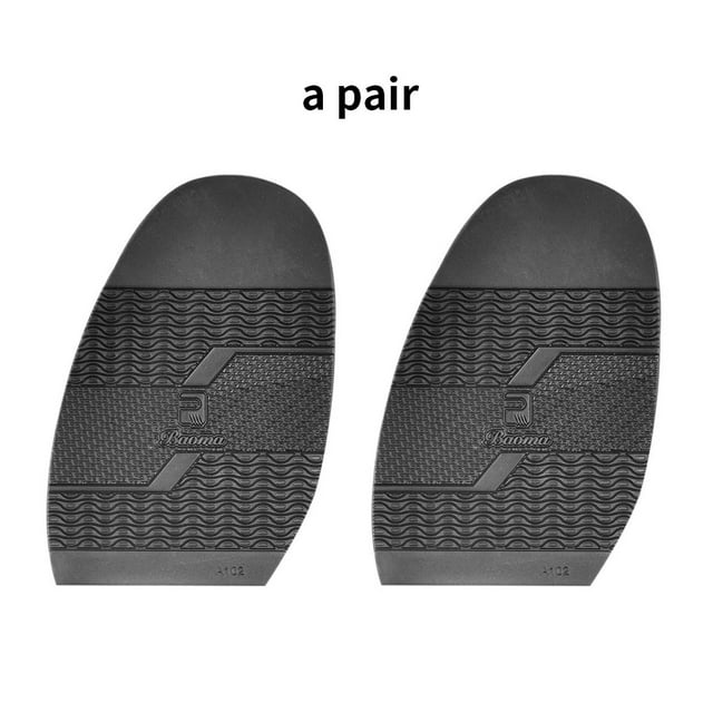 1Pair Natural Rubber Halfsole Forefoot Elastic Non for slip Half Sole