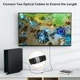 thumbnail image 4 of Optical Cable Adapter Portable Fiber Optic Cord Connector Female Extender Plastic Extension Coupler Multimedia Accessories, 4 of 6