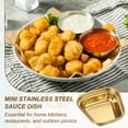 thumbnail image 5 of Uxcell Mini Stainless Steel Sauce Dish Seasoning Bowl Appetizer Plates Condiment Bowl for Salad Side Dishes Sushi Dipping Gold, 5 of 7