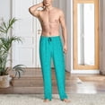 thumbnail image 2 of Balery water droplets print Men's Pajama Pants,Ultra Lightweight Pjs,Lounge Pant-Small, 2 of 6