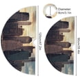thumbnail image 3 of FMSHPON Cityscape Skyscrapers Xmas Christmas Tree Skirt Stand Mat for Holiday Party Decoration Indoor Outdoor 36 inches, 3 of 6
