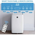 thumbnail image 4 of 12,000 BTU Portable Air Conditioner - Cools Rooms Up to 700 Sq. Ft., Features Remote Control, Sleep Mode, 24H Timer, and Easy Window Installation Kit, 4 of 7
