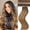 4/27#, variant on Tab Butterfly Genius OVO Weft Human Hair Extensions Double Invisible Real Remy Human Hair Weft with Bead Simulated Scalp Hair Extensions100g 7ps 18 Inch Black