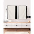thumbnail image 3 of Outdoor TV Cover 30 to 32 Inch Weatherproof, Black Farmhouse Stripes Waterproof TV Screen Protector for Outside Decor with Zipper and Pocket 30"L x 19"H&nbsp; , Modern Minimalist Beige, 3 of 7