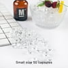 Binwwede Simulated Photography Props Clear Simulation Ice Cubes Artificial Lemon Slices for Wedding Party Mhxx