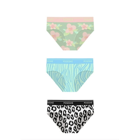 

POSESHE Women s Plus Micro Modal Bikini Panty 3-Pack S-5XL