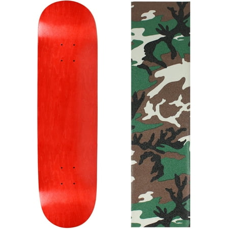 Skateboard Deck Pro 7-Ply Canadian Maple STAINED RED With Griptape 7.5  - 8.5 price history on PriceWatchPro
