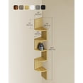 thumbnail image 4 of Estante de esquina VASAGLE de 5 niveles, roble natural, 20 x 20 x 126 cm, 4 of 6