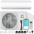 thumbnail image 2 of SOLLED 18,000 BTU Mini Split Air Conditioner & Heater, 23 SEER2 Ductless Inverter AC, Smart WiFi & Alexa, Pre-Charged, Cools/Heats 1,250 Sq.Ft, 208/230V, White, 2 of 8