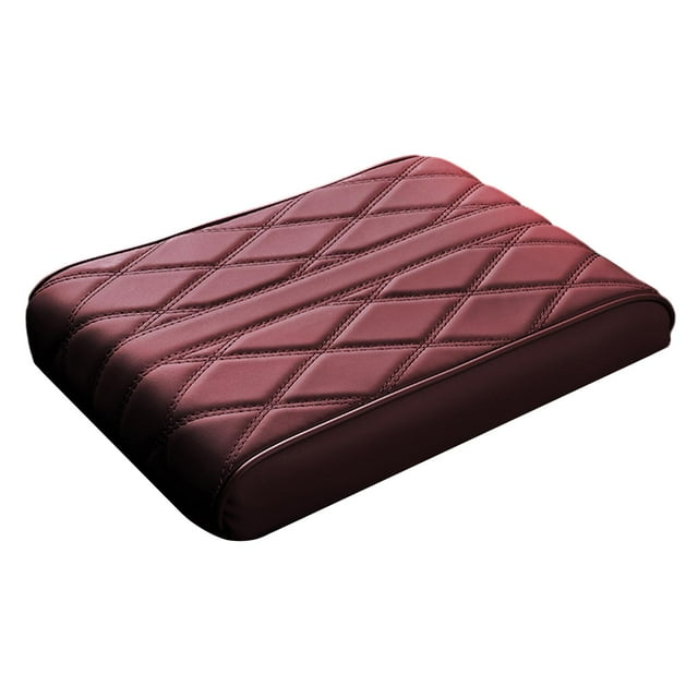 Cojín para reposabrazos de coche, protector central de piel sintética, alfombrillas universales suaves Pequeño