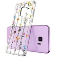 thumbnail image 3 of Galaxy S9 Case, Galaxy S9 Case Clear, Wildflower Floral Flower Pattern Printed Clear Design Transparent Plastic Back Case with TPU Bumper Case Cover for Samsung Galaxy S9, 3 of 7