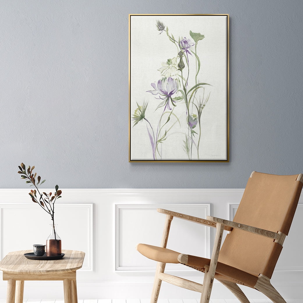 Late Summer Wildflowers II V30 Framed Premium Gallery Wrapped Canvas - Ready to Hang