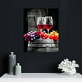 thumbnail image 4 of Creowell Canvas Wall Art For Kitchen Wall Decor For Dining Room Black And White Wall Paintings Modern Restaurant Canvas Art Prints Red Wine Glass Pictures For Living Room Home Decor 16x20 in/12x16 in, 4 of 4