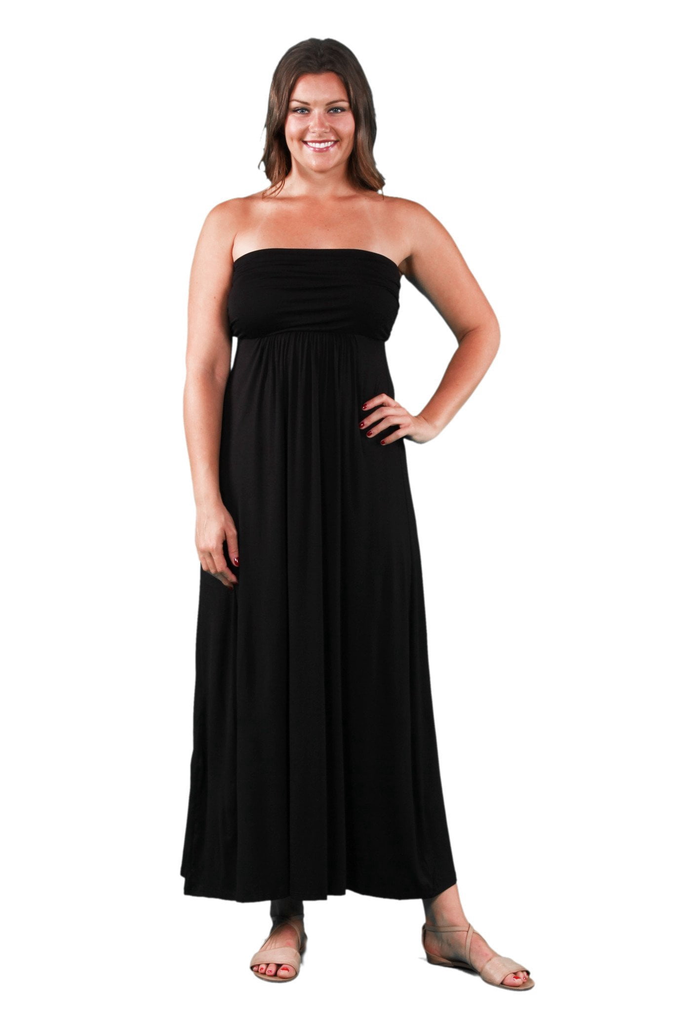 Women's Plus Maxi Tube Dress