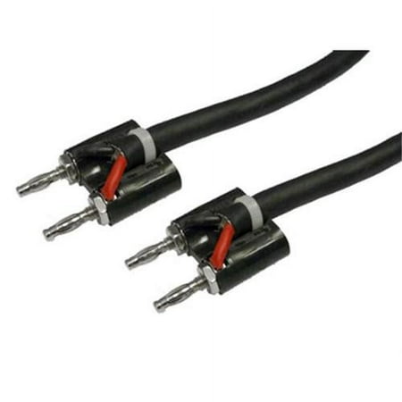 Comprehensive BAN16-BW-25 16 Gauge Speaker Cable Dual Banana to Bare Wire 25ft