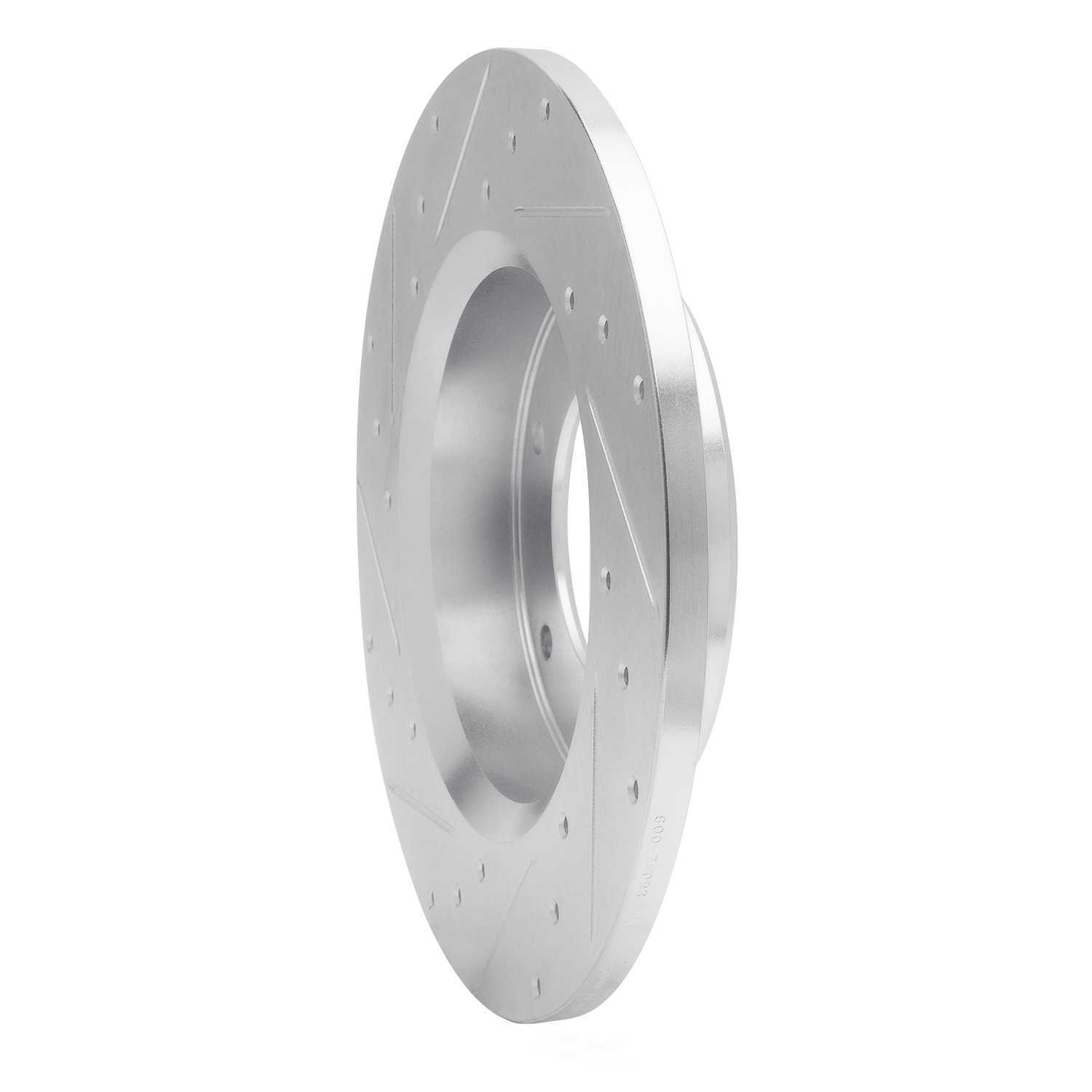 Dynamic Friction Company 631-76093R DFC Brake Rotor - Drilled And Slotted - Silver
