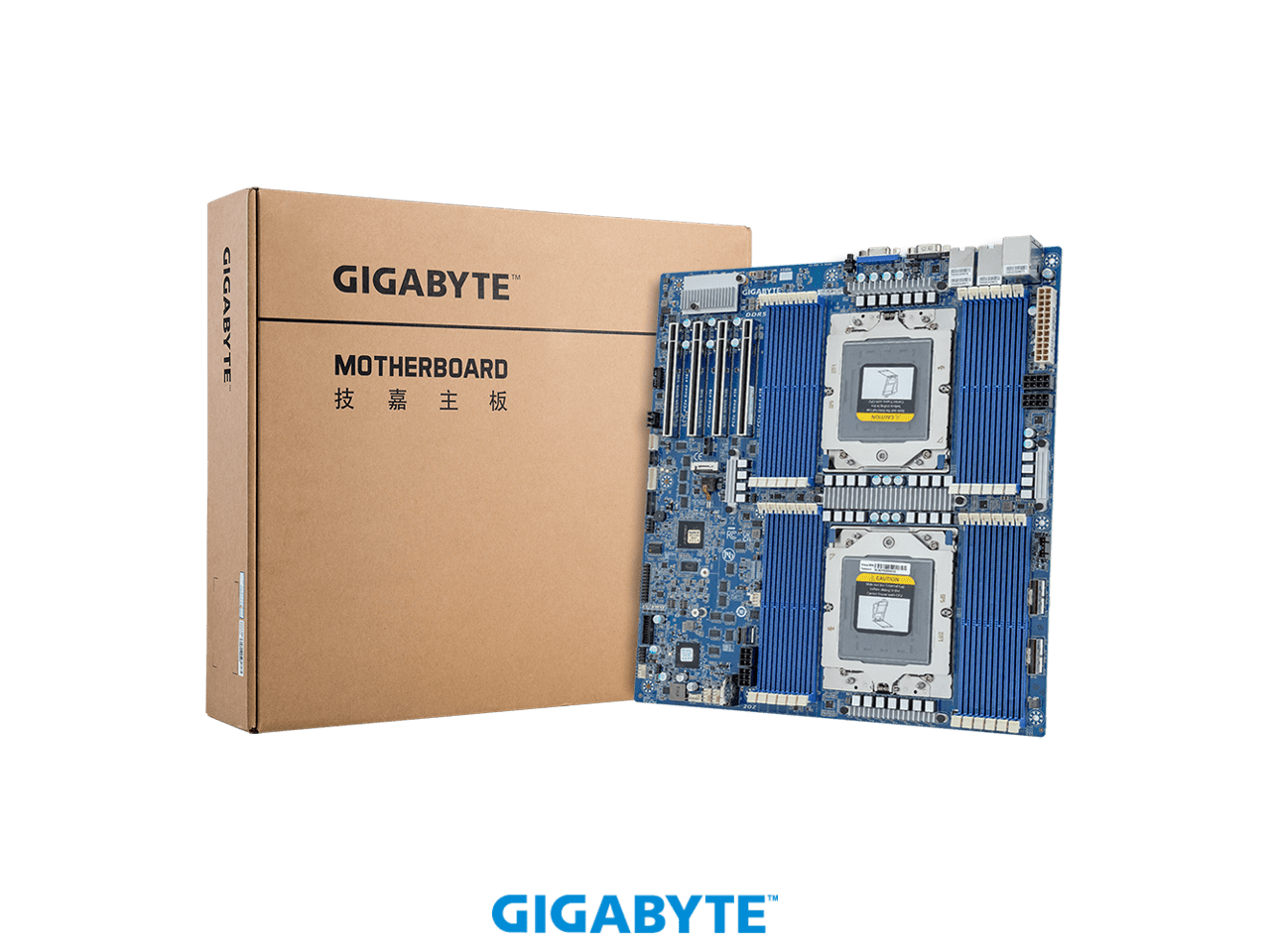 GIGABYTE MZ73-LM1 Motherboard - AMD EPYC™ 9005/9004 - E-ATX DP PCIe Gen4 cTDP 400W